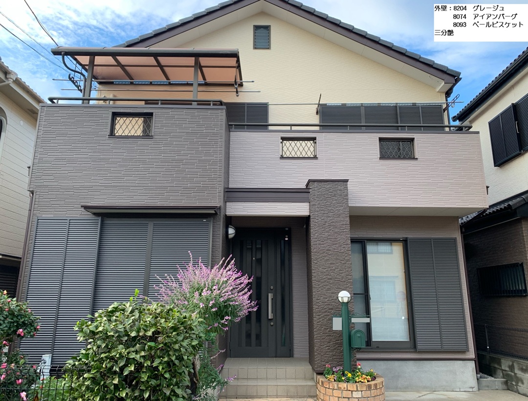 上尾市　Ｆ様　外壁ベランダ床塗装、出隅コーナー板金設置工事