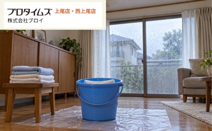 上尾市で突然の雨漏り｜連絡時に伝えることと応急対応・本修理の流れ